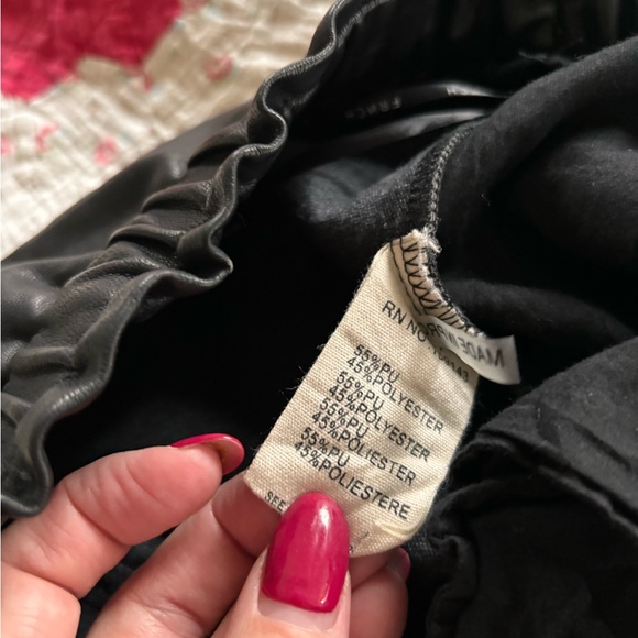 COPY - FRNCH faux leather trousers size medium GUC - Picture 7 of 8